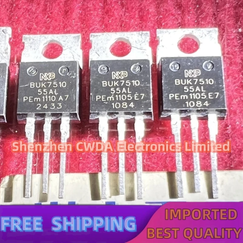 10PCS-20PCS  BUK7510-55AL   NXP  TO-220 100V 75A In Stock Can Be Purchased