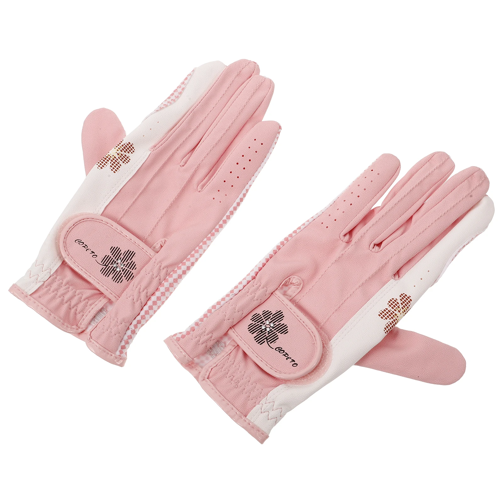 

1 Pair of Elegant Women's Golf Gloves Non-Slip Breathable Durable Comfortable Design Golf Hand Protectors for Proficient Golfing