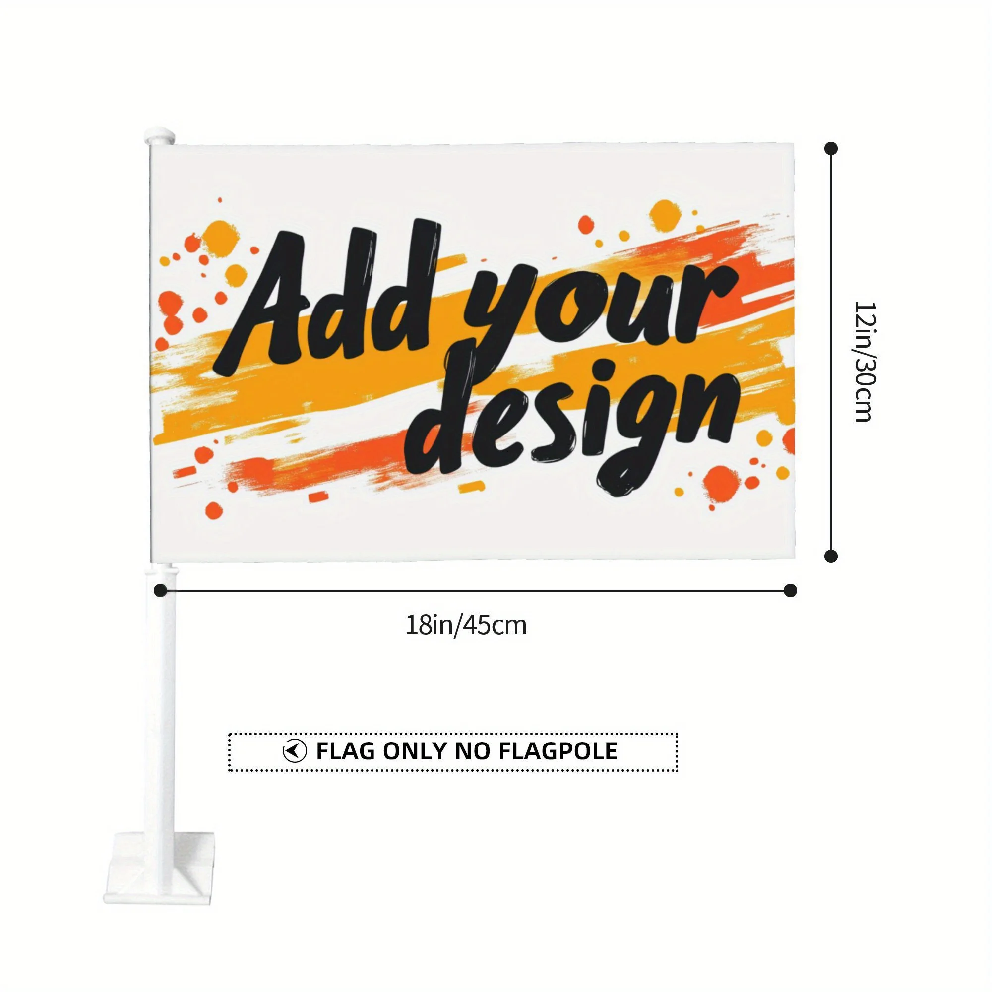 1pc Custom Flag Add Your Own Design Here Small Car Flags Double Side for Outside Customizable Gifts, Personalized Outdoor Banner