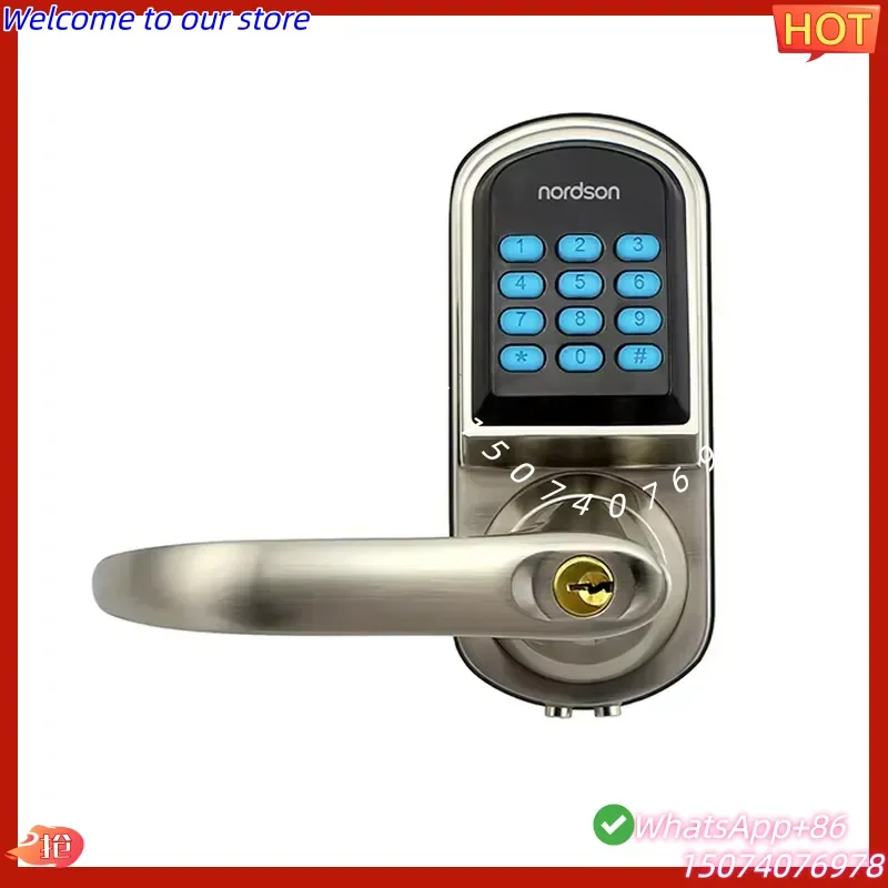 2026 Smart Deadbolt Lock 13.56Mhz Rfid Card Password Keypad Lock with Mechanical Key Smart Lock