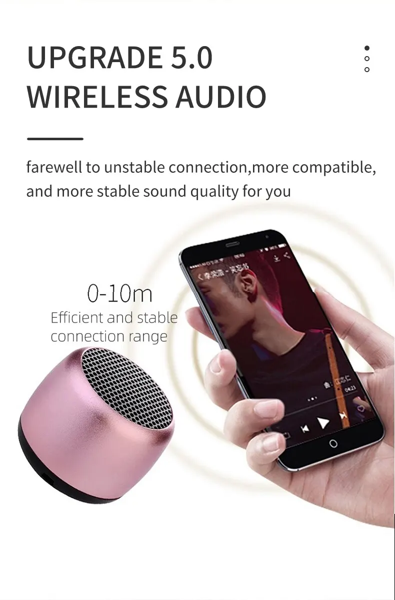 M1 Portable Bluetooth Speaker Music Stereo Surround Mini USB Outdoor Subwoofer Audio Player Speaker With Microphone For Phone PC