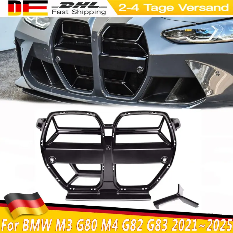 Griglie Paraurti Anteriore Stile CSL Per BMW G80 G81 M3 G82 G83 M4 2021~2025 Griglia Frontale XDrive Competition Compatibile con ACC