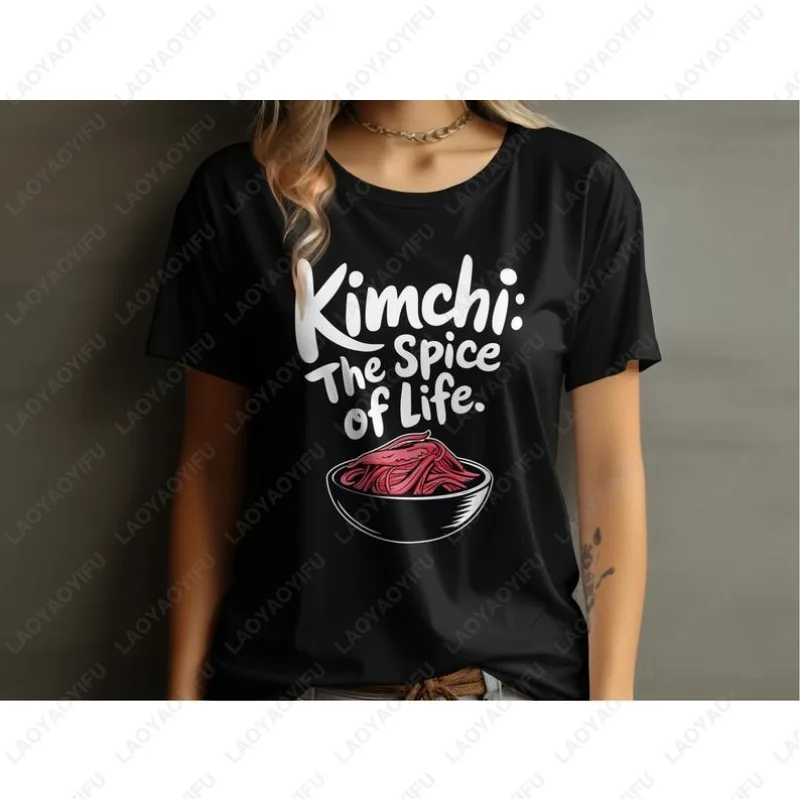 Funny-Kimchi-Lover-Korean-Spicy-Food-Men-Women-Tshirt-Unique-Design-Asian-Cuisine-Gift-Unisex-Cotton-Tops-Letters-Printed-Tees
