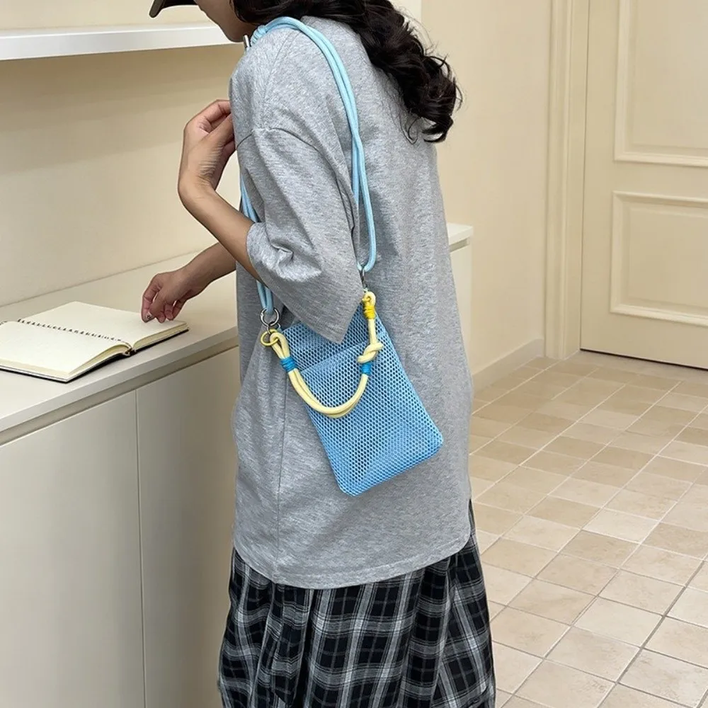 Casual Large Capacity Mesh Shoulder Bags Lightweight Mesh Women Handbags Crossbody Bags