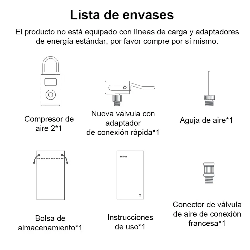 2023 Xiaomi Mijia compressore d'aria elettrico portatile 2, pompa d'aria per Scooter elettrico, gonfiatore digitale intelligente per il rilevamento della pressione dei pneumatici