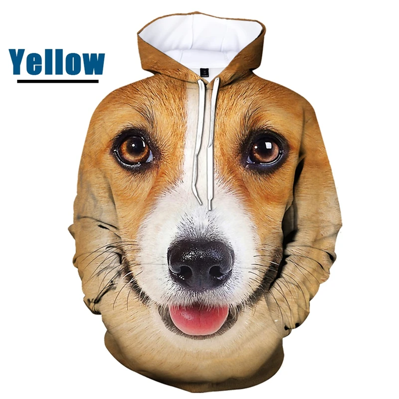 Cute Pet Welsh Corgi 3D Printing Hooded Men Women Harajuku Sweatshirts Funny Animal Dog Baby Puppy Print Kids Pullover Hoodies