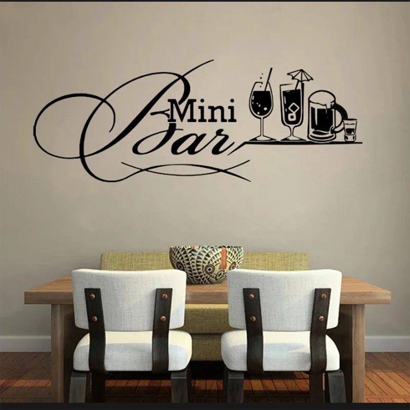Large Carved Vinyl Wall Sticker, Removable Decal, Art Mural, Decorative, Bar, Beer, Restaurant, Shop, SP-243