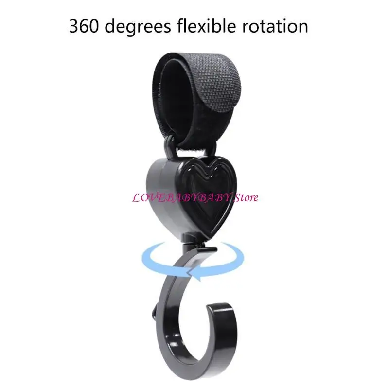 

Stroller Hook Stroller Bag Hook Plastic Mommy Bag Clip Bike E-Bike Hooks Durable 4XBC