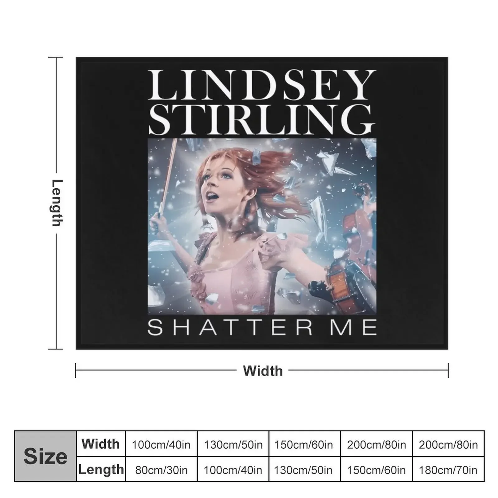 LINDSEY STIRLING Throw Blanket Sofas valentine gift ideas Blankets