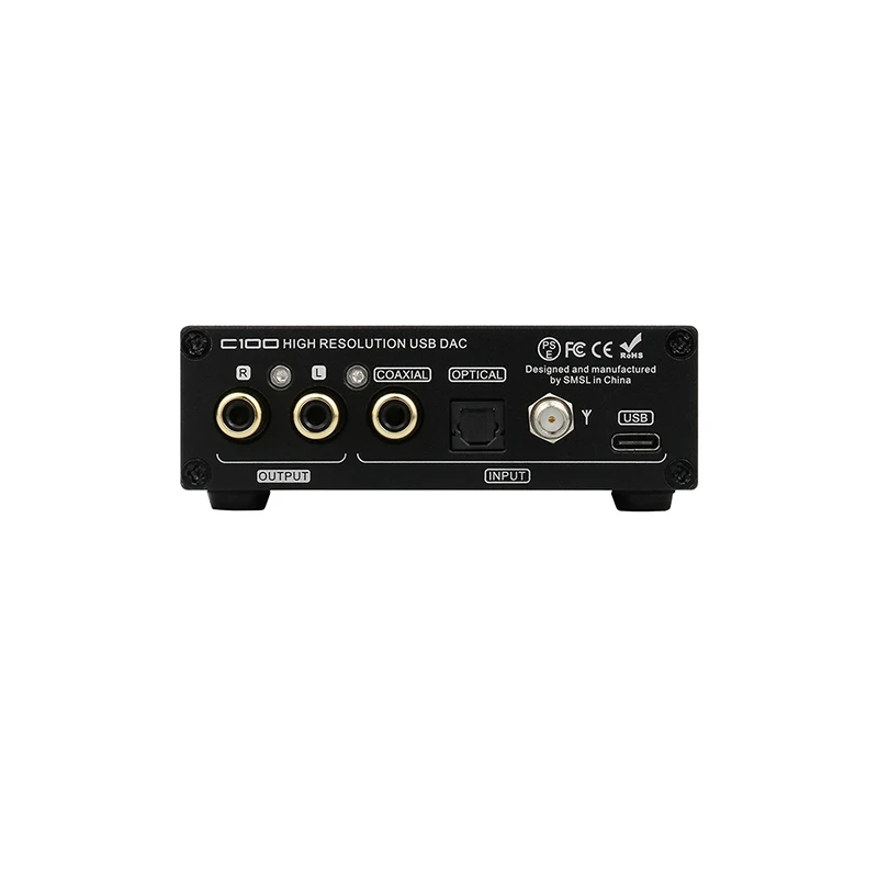 SMSL C100 USB MQA DAC AK4493S XMOS XU316 DSD512 32Bit 768KHZ CK-03 على مدار الساعة البصرية محوري بلوتوث فك مع جهاز التحكم عن بعد