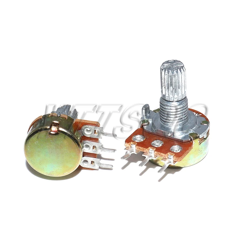10PCS WH148 15mm 3pin Linear Potentiometer Mit Muttern Und Unterlegscheiben 1K 2K 5K 10K 20K 50K 100K 250K 1M Potentiometer Kit