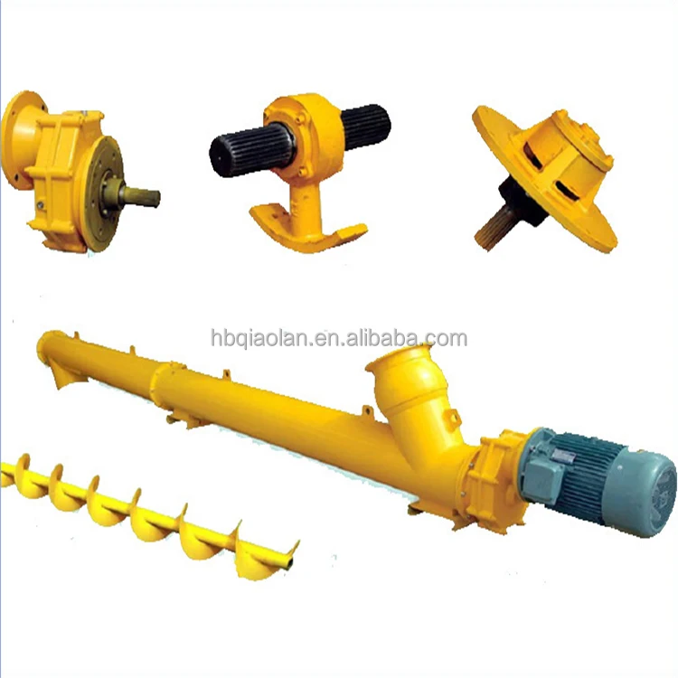 Professional custom shaftless double axis dewatering poultry feed screw conveyor feed for Conveying Sawdust chip