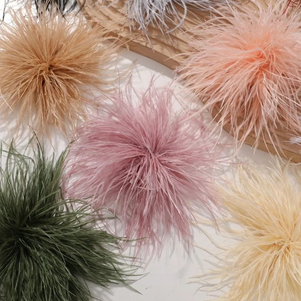 Fluffy Soft Ostrich Feather Accessory Multi-Color Multi-Purpose Garment Trim Accessory DIY Handmade Accessory