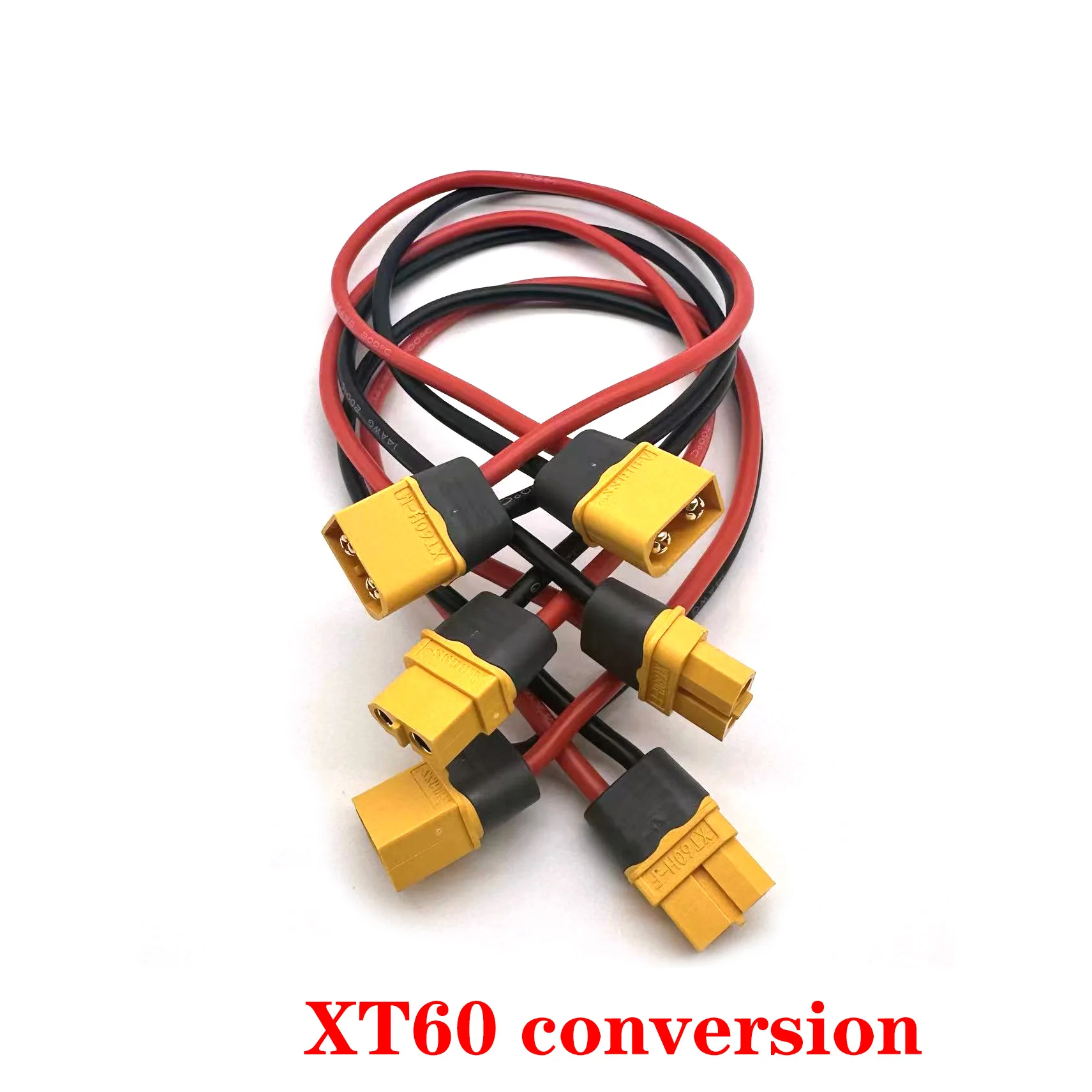 12AWG 14AWG XT60 Female Plug To XT60 Male Plug Adapter Connector Silicone Tin Plated Copper Wire Battery Connection Cable