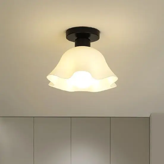 Lâmpada de teto elegante para corredor, varanda, banheiro, design simples, luz LED