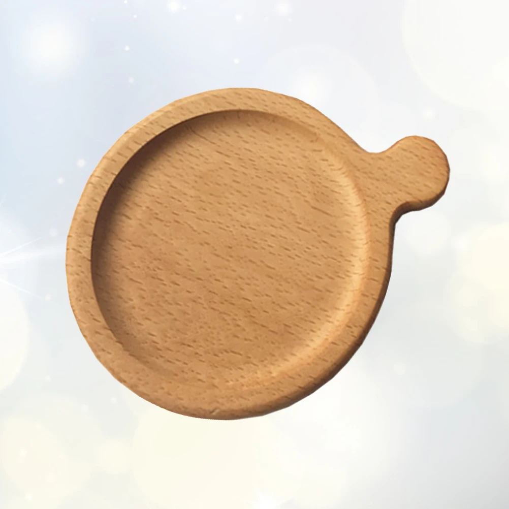 

Coasters Anti-scalding and Thermal Insulation Wooden Round Cup Mat Desktop Heat Pads Khaki Non-Slip