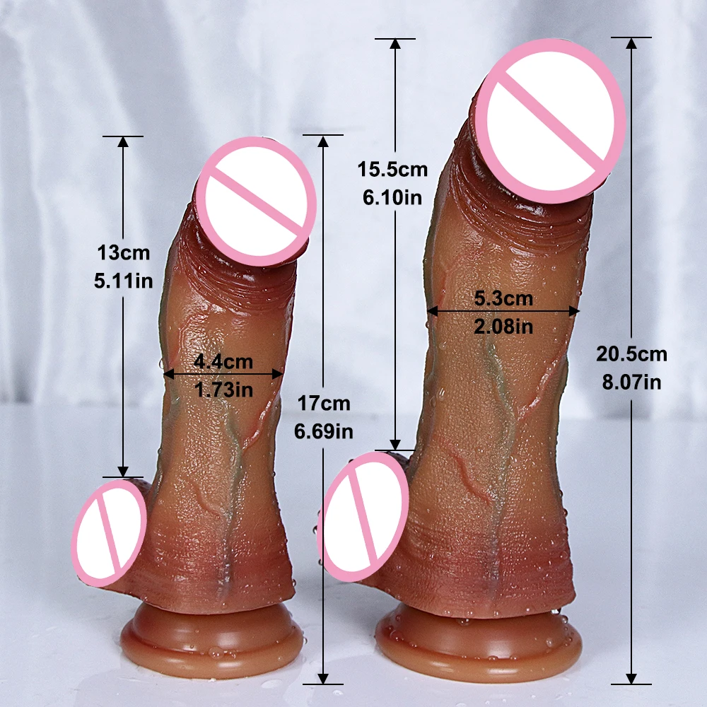 Soft Big Size Dildo G-Spot Vagina Cup Big Dick Butt Plug Stimulato Suction Realistic Huge Penis Anal Sex Toy for Women Silicone