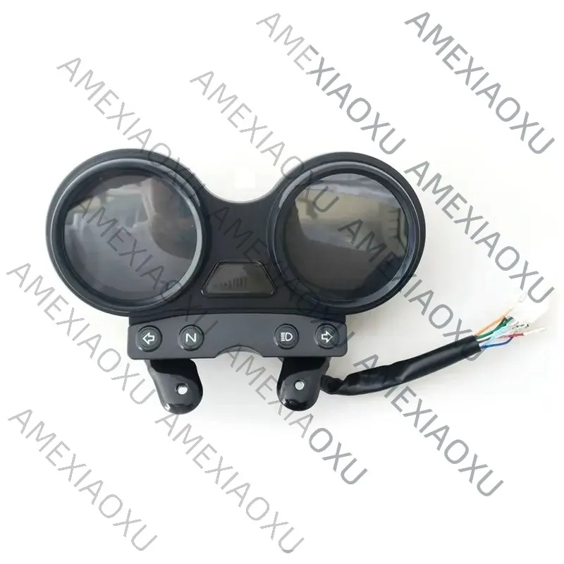 

AMEXIAOXU Digital LCD Odometer Speedometer For YBR 125 With Mobile USB Charge RPM Dashboard