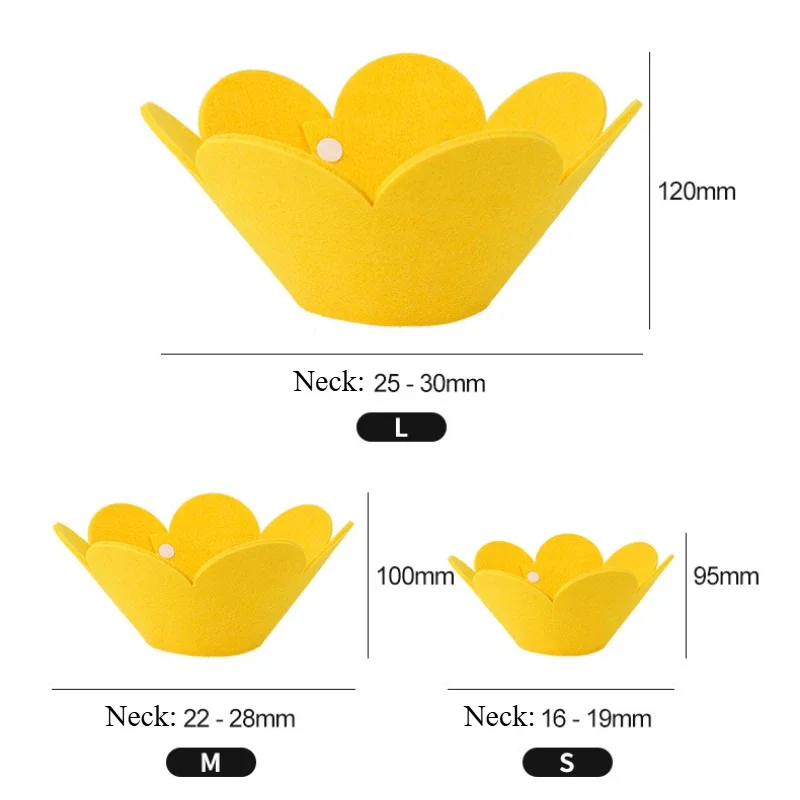 꽃 모양 고양이 복구 칼라 조정 가능한 상처 치유 고양이를위한 보호 콘 칼라 새끼 고양이 작은 개 Pupply 