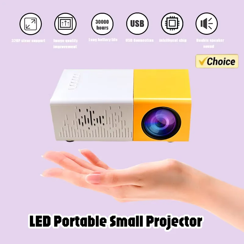 YG300 Smart Projector WiFi Auto Focus Bluetooth Android LED HD Projetor for 1000 Lumens Home Cinema Outdoor Portable Projetor