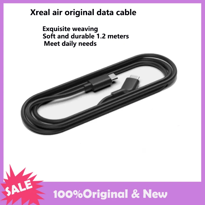 

Оригинальный кабель Xreal Air Nreal Air Link, кабель длиной 1,2 м, Тип C к типу C, подходит для очков Nreal AR