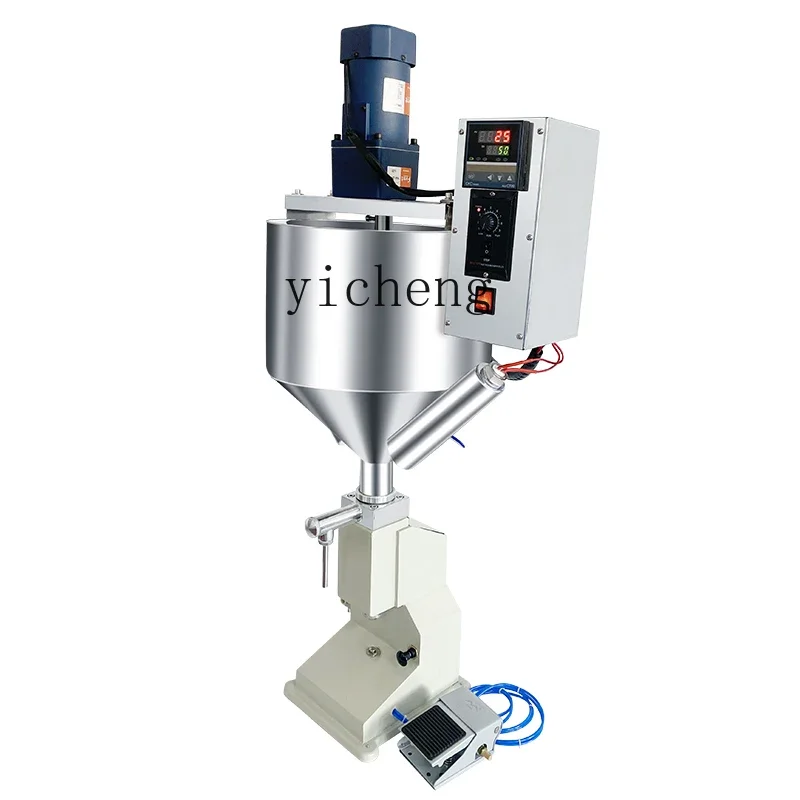Semi-automatic Filling Machine, Paste Liquid Filling Machine Pneumatic Quantitative Heating Stirring Filling MachineC11