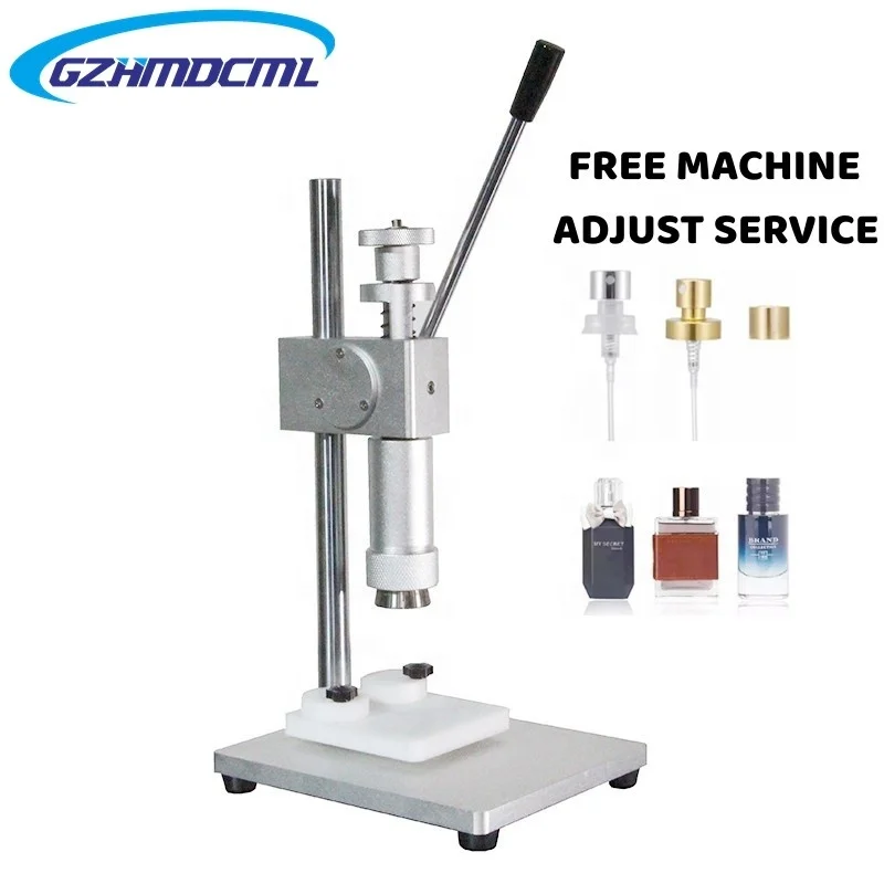 Manual Perfume Glass Bottle Crimping Machine Capper and Collar Press Packing Aerosol Sprayer Crimper Capping Pressing Equipment