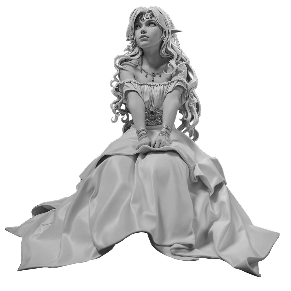 1/18 エルフプリンセス ミニチュア フィギュア |   高精細3Dプリントレジンキット |   未塗装ファンタジー職人コレクタブル |   A2758を日本語に翻訳してください