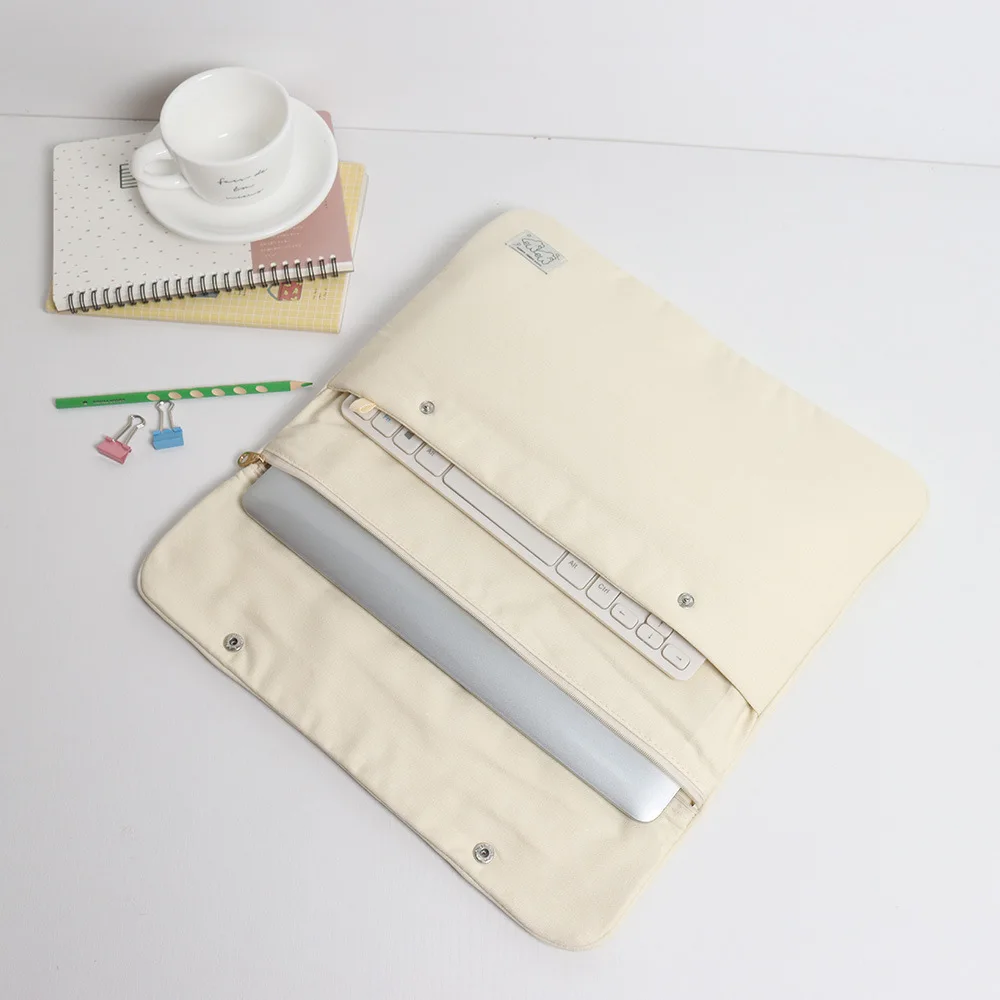 Сплошной цвет, простая студенческая сумка для хранения, большая вместительная холщовая сумка для компьютера, женская 14 "13" pro411 "IPAD, сумка для планшета