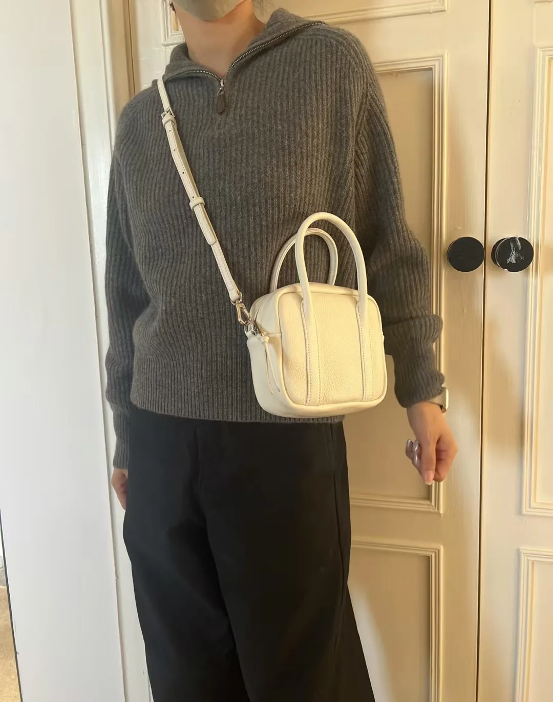 

FIRMRANCH Высококачественная мини-сумка из натуральной кожи с квадратным дизайном, однотонная, для повседневного использования, женская модная сумка через плечо