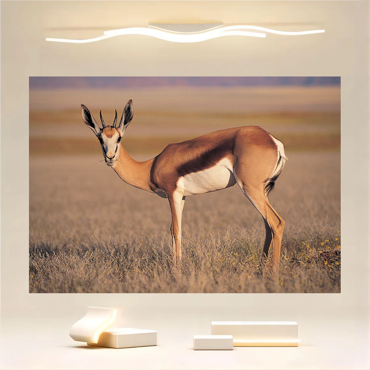 African Jungle Animal Antelope Background Tropical African Forest Jungle Hunting Scenery Home Living Room Decoration