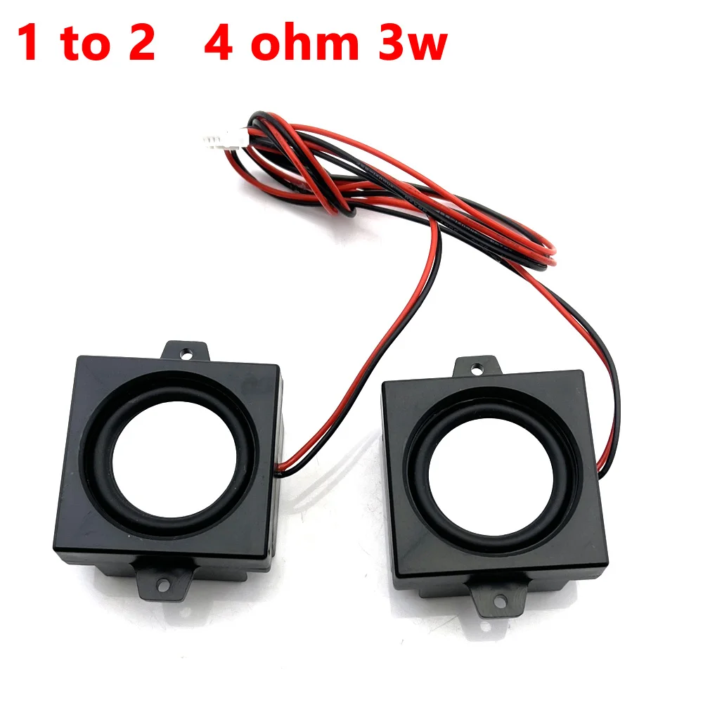 1pcs 4 ohm 3w 4 ohm 6w  Full Range Clear Sound Cavity Speaker Dual Vibration membrane Audio loudspeaker Box For TV computer