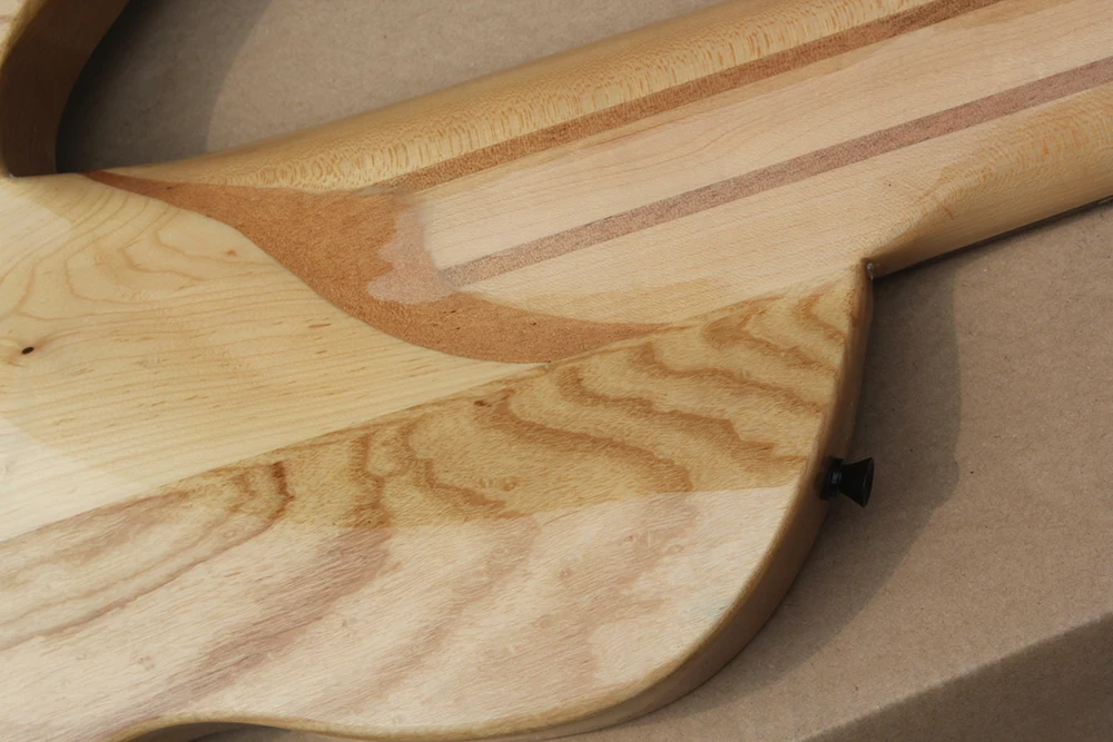 مصنع مخصص باس 7 سلسلة الغيتار الكهربائي Bidseye القشرة كامل الجسم مع نقاط اللؤلؤ البطانة عرض تخصيص MIFS-6168