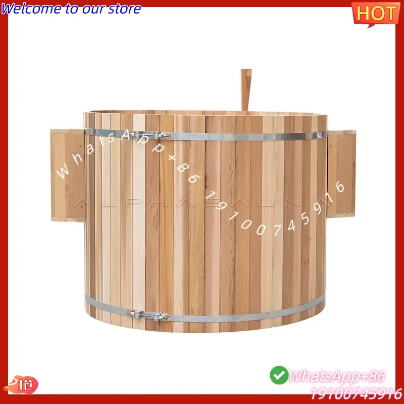 2026Hot Wooden Hot Tub With External Heater Hot Tub Spa