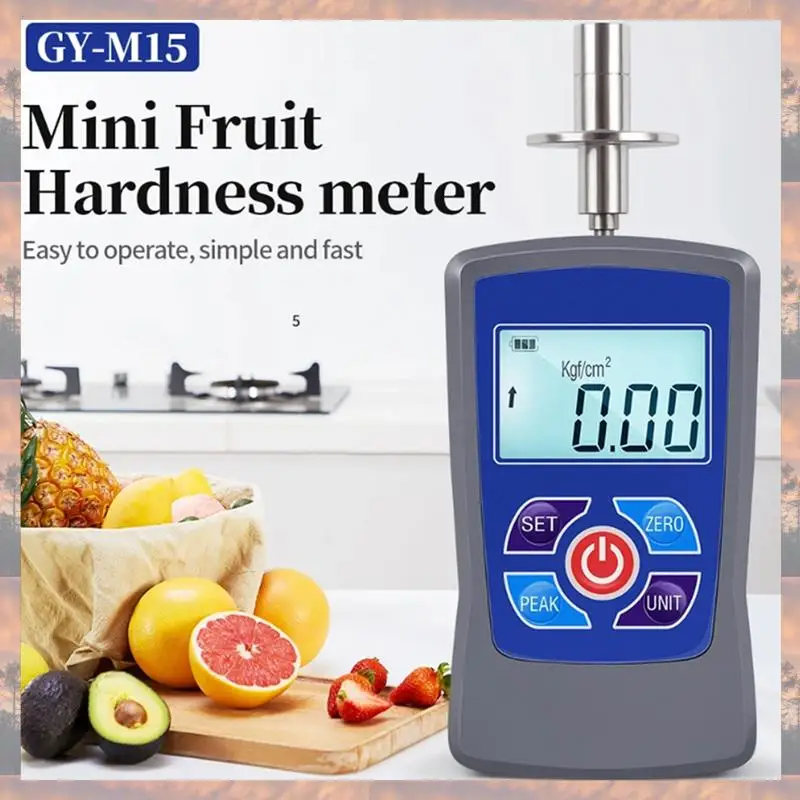 

2025 Trend 1 PCS GY-M15 Digital Fruit Hardness Tester Meter Fruit Dynamometer ABS Firmness Sclerometer To Measure Maturity Level