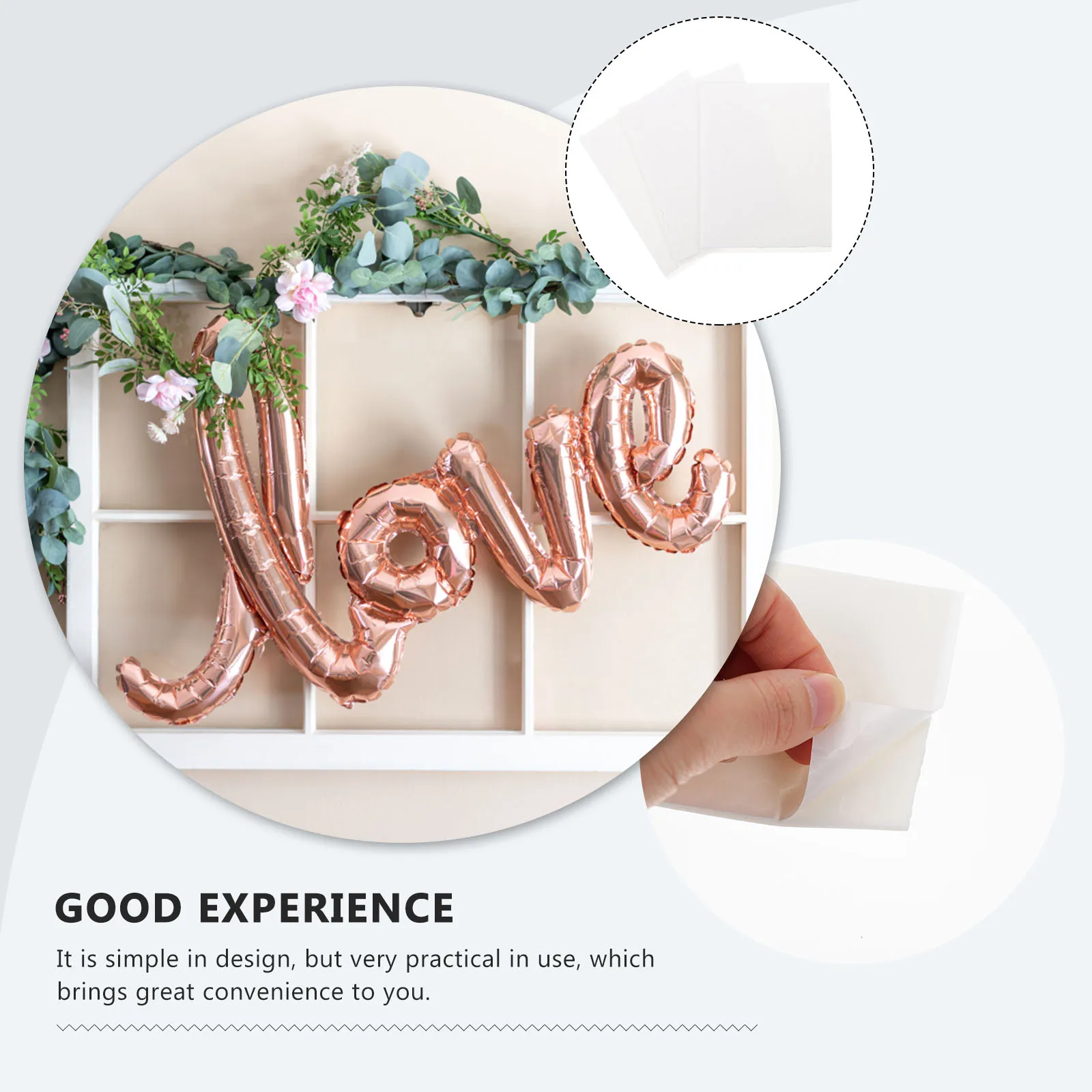 

3 Sheets Diy Patches Premium Foam Double Sided Tape Strong Fixing Stickers For Crafts Decorations Furniture Anti Slip Glue