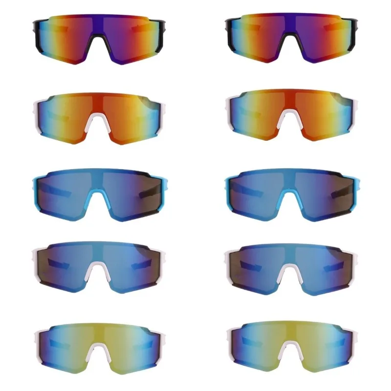10pcs Cycling Goggles Men and Women Sunglasses Motorcycle Windproof Glasses Mountaineering Outdoor UV Protection Sunglass