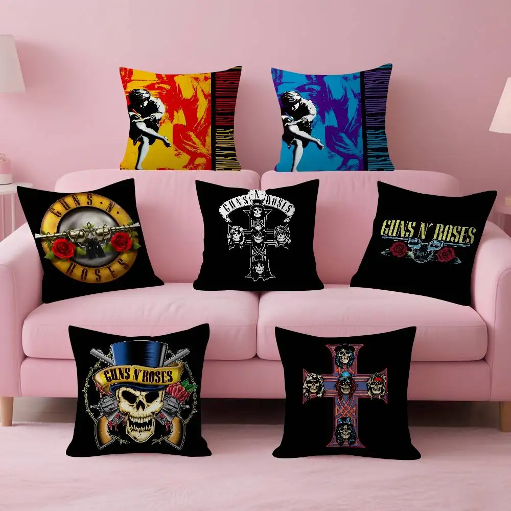 Rock Music Band G-Guns N Roses  Personalized Pillow Dust Cover Bedroom Kids Party Decoration Pillowcase Birthday Children Gift