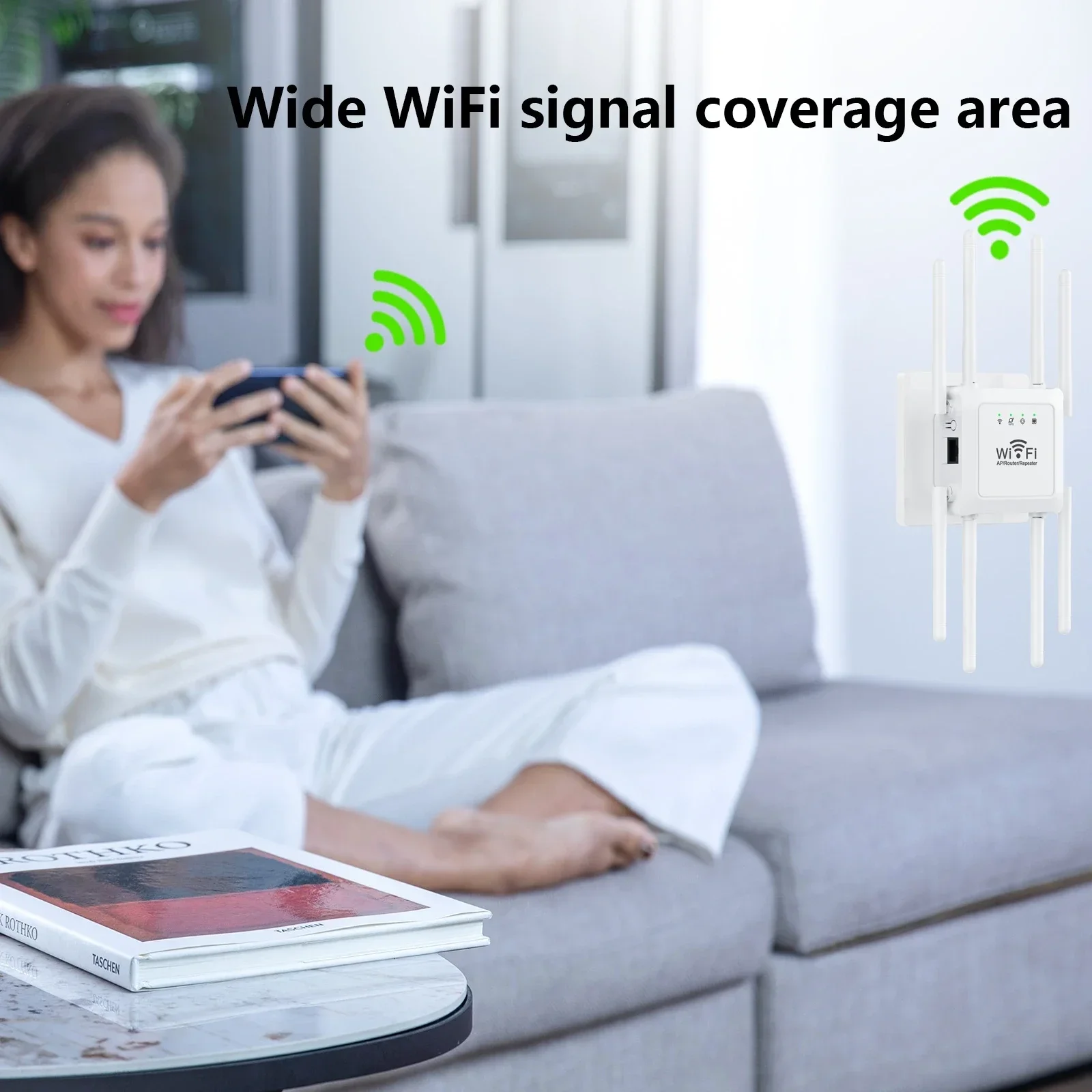 Xiaomi Mijia 300M WIFi repetidor amplificador Wi-Fi 802.11N 2,4 GHz amplificador de señal inalámbrico extensor de potencia inteligente para oficina hogar