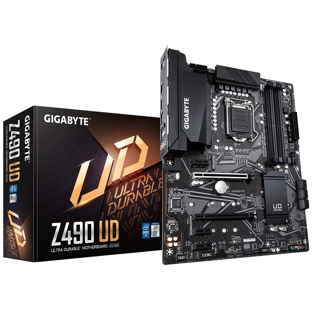 New Gigabyte GA Z490 UD  Motherboard LGA 1200 Z490 Desktop Mainboard Support i3 i5 i7 10400F 10400 10100F 10700K