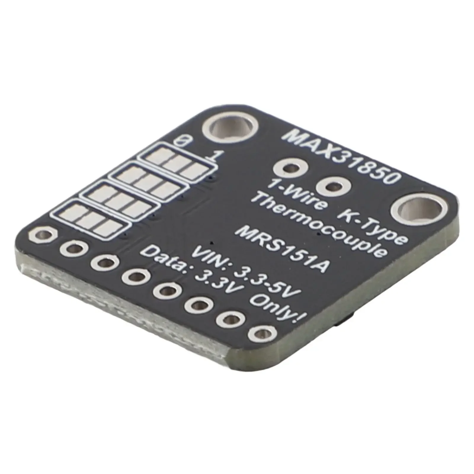 MAX31850K Integrated Circuit on For Breakout Board for Efficient Cold Junction Compensated Temperature Sensing
