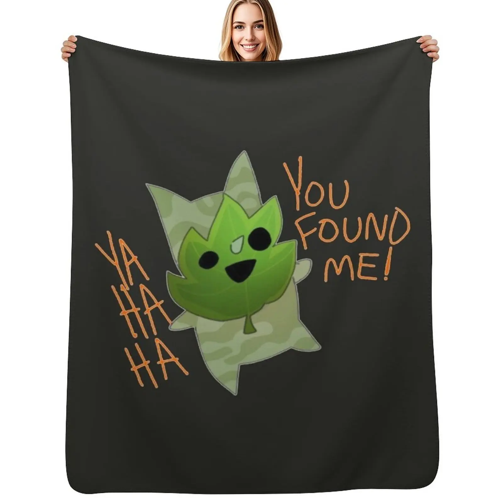 

You Found Him Throw Blanket Cozy Napping Blanket Gift for Mom Dad