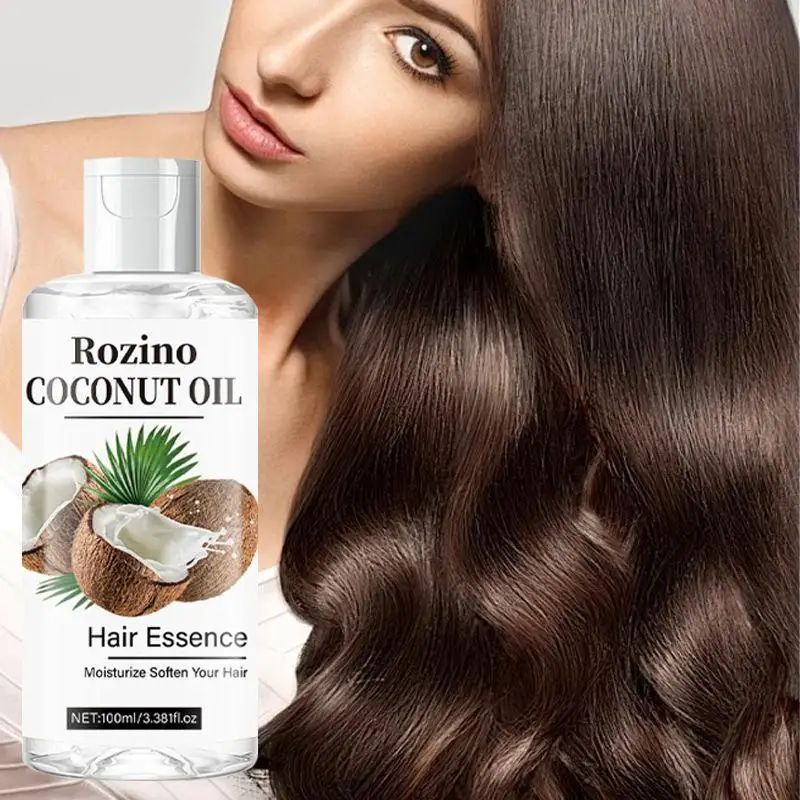 

100ml Coconut Sooth Dry Skin Lighten Fine Lines Face Nourishes Hair Care Removes Oil Massage Frizz Oil Hair X0W5