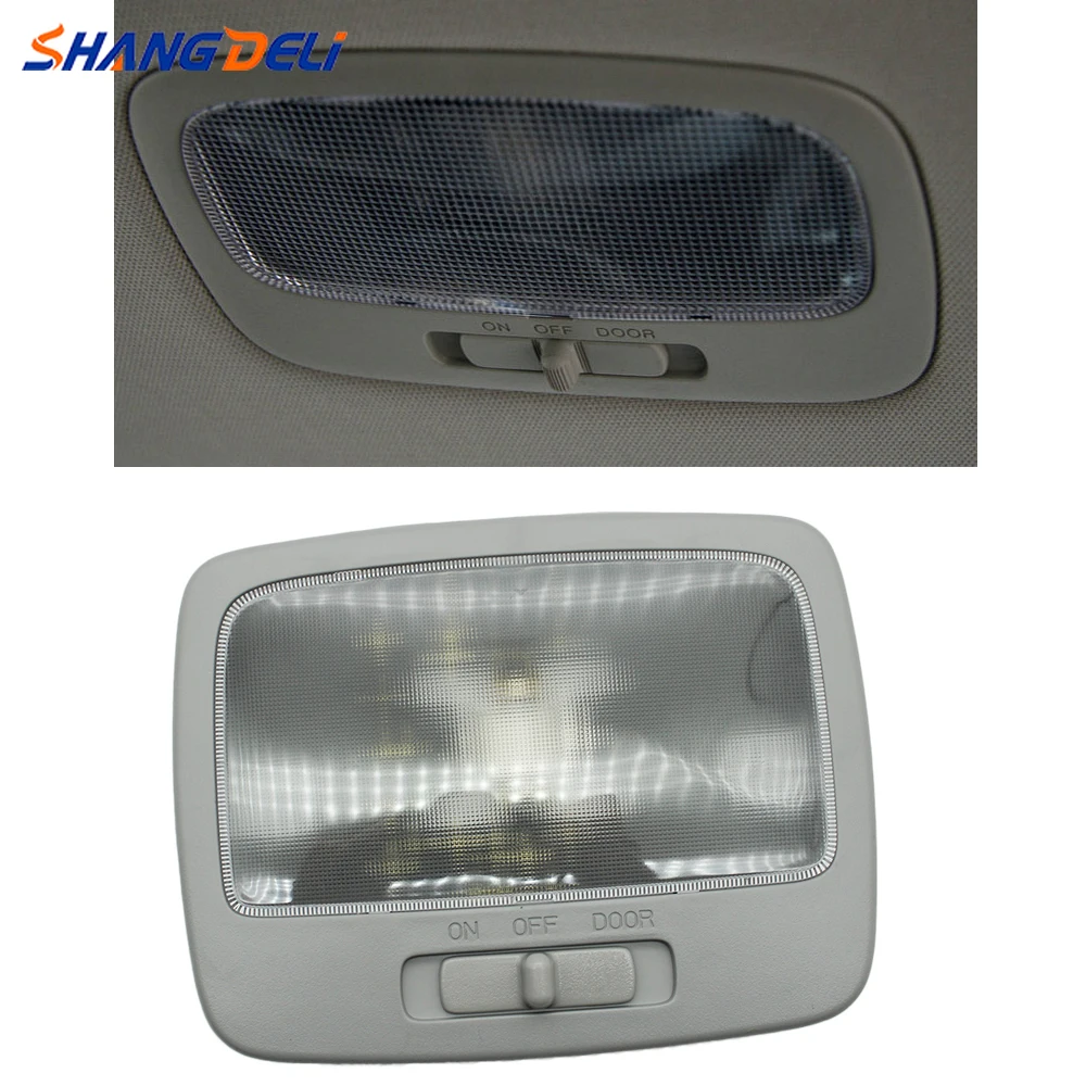 Car Rear Interior Gray Reading Light Ceiling Reading Lamp Light Assy Compatible for Kia Sportage 2005 2006 2007 2008 2009 2010