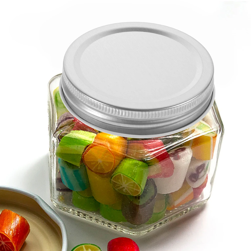 

30Pcs Mason Jar Tinplate Lids Reusable Sealing Canning Covers Leakproof Jar Caps for Storage Food Preservation