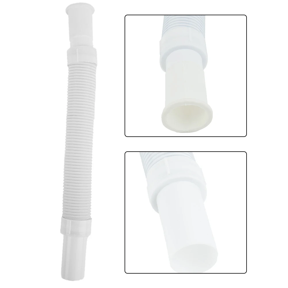 

High Quality 1PC Brand New Waste Pipe S-type Pipe Bending Shape Good Toughness Waste Pipe White Wash Basin Basin Drain Bathroom