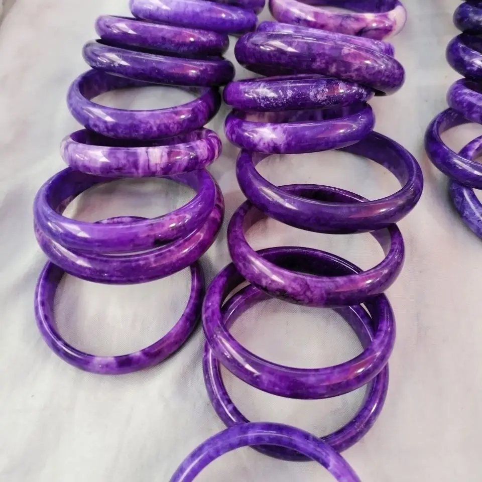 South Africa Shujulai Bracelet Raw Mine Royal Purple Old Material Emperor Purple Suji Stone Bracelet