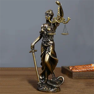 Statue der Göttin der Gerechtigkeit themis für die Dekoration zu Hause, die griechische Mythologie, versammelte Ornamente, Engelskulptur, Götter Tianping, Astraya Vintage 12 Hauptverkäufe Griechische Göttin Statue - №10