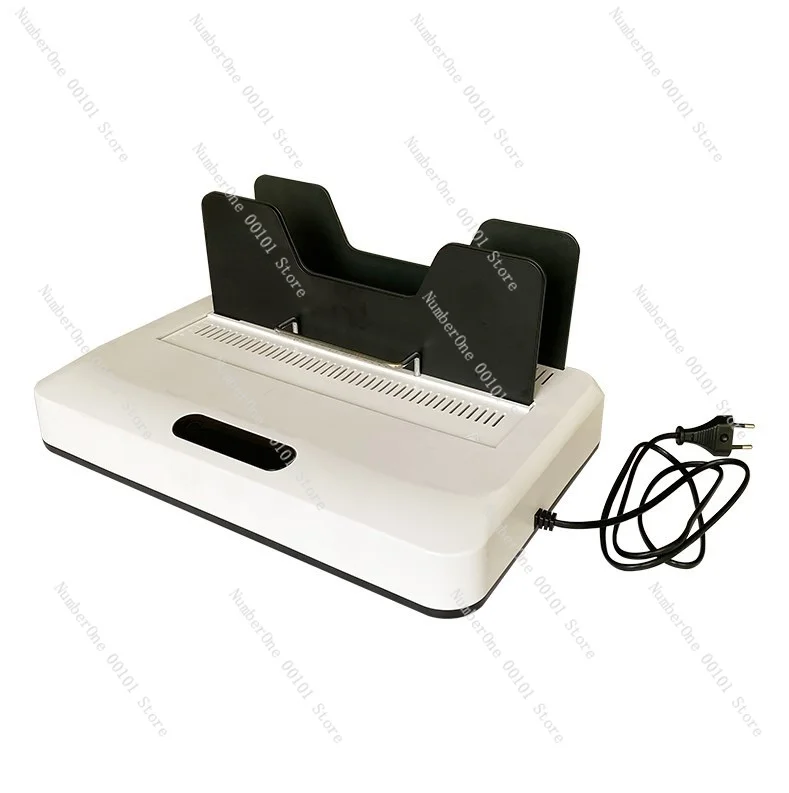 60mm Automatic Hot Melt Binding Machine No Preheat Instant Thermal Binder A4 Contract Document Office Equipment