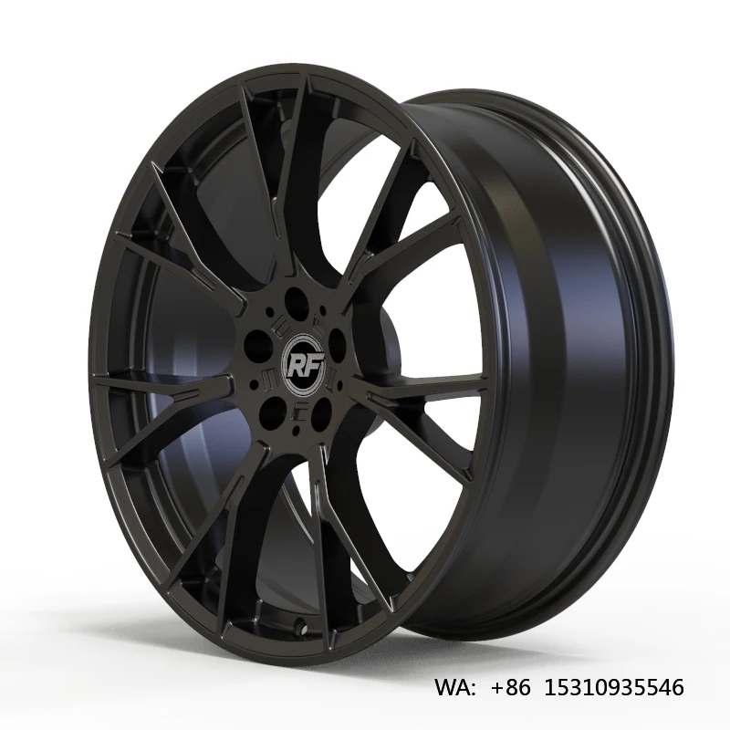 

High Quality New Forged Aluminum Alloy Wheels 16-26 Inch 5X112/5X120 40mm 20mm Black Finish RF Brand Lifetime Warranty for Audi